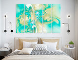 Turquoise Art Canvas Print #1219