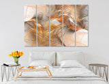 Beige Abstract Canvas Print #1260