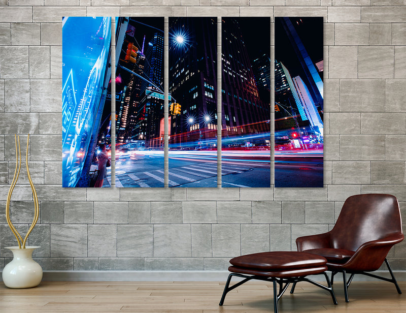 New York Lights Canvas Print #9008