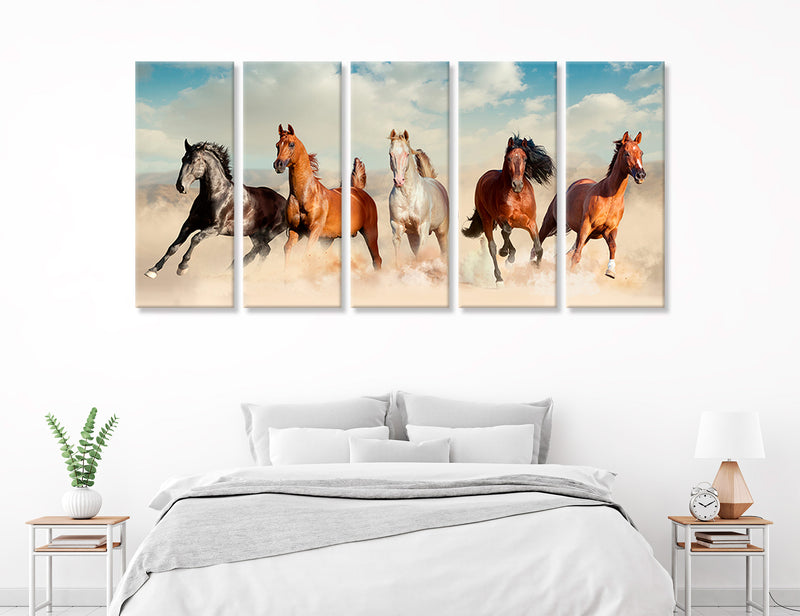 Five Horses Canvas Print #3188