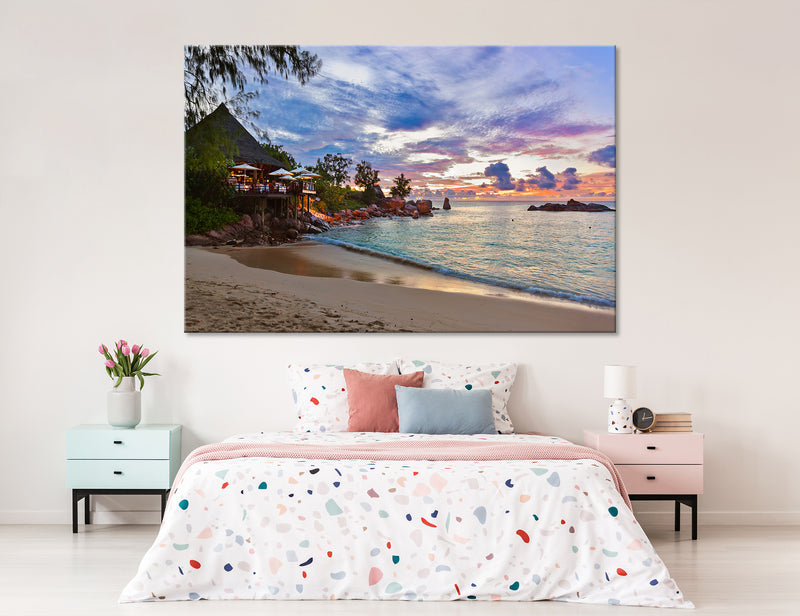 Tropical Beach Canvas Print #7099