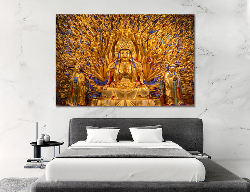 Golden Buddha Canvas Print #9116
