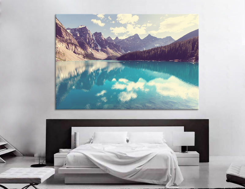 Mountain Lake Canvas Print #7028