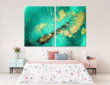 Turquoise Abstract Canvas Print #1014