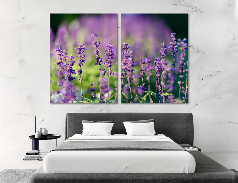 Blue Wildflowers Canvas Print #7520