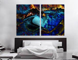 Blue Abstract Canvas Print #1084