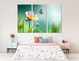 Butterfly and Flower Canvas Print #7511