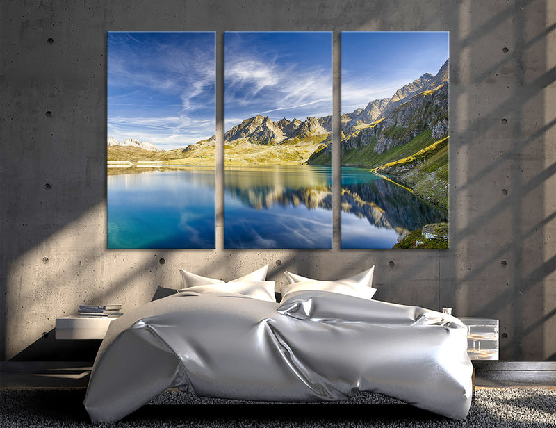 Mountain Lake Canvas Print #7034
