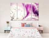 Violet Abstract Canvas Art #1030