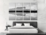 Lake BW Canvas Print #7066