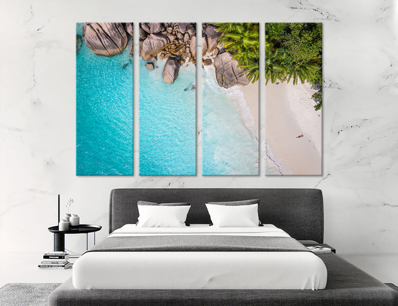 Tropical Beach Canvas Print #7139