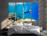 Diving Canvas Print #7254