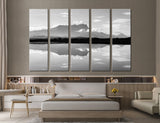 Lake BW Canvas Print #7066