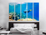 Diving Canvas Print #7254