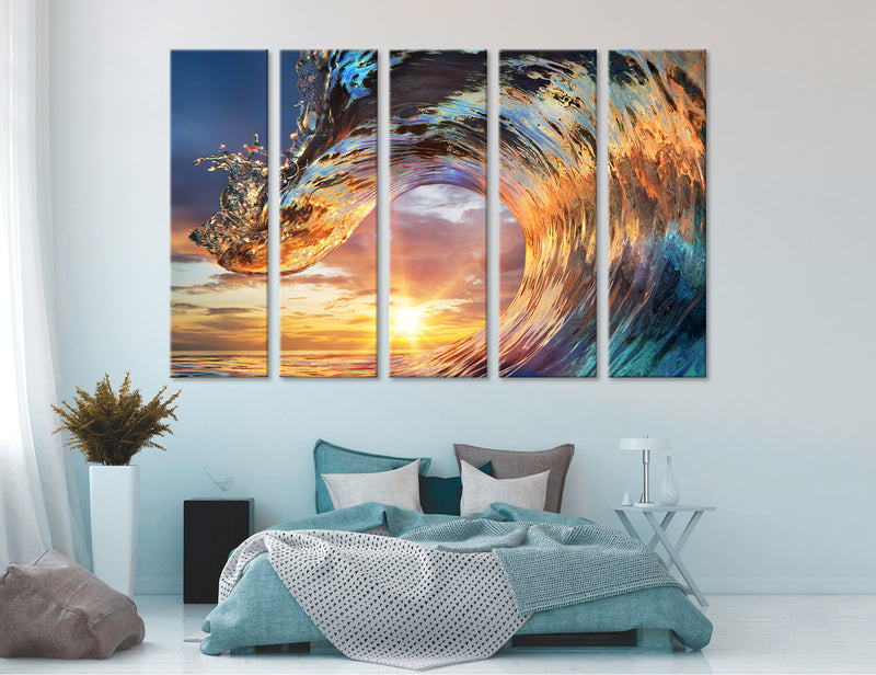 Rolling Waves Canvas Print #7043