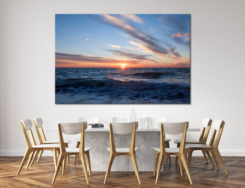 Sea During a Storm Canvas Print #7153