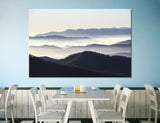Foggy Mountains Canvas Print #7243