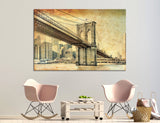 Manhattan Bridge Canvas Print #9163