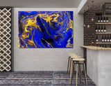 Blue Abstract Canvas Print #1101