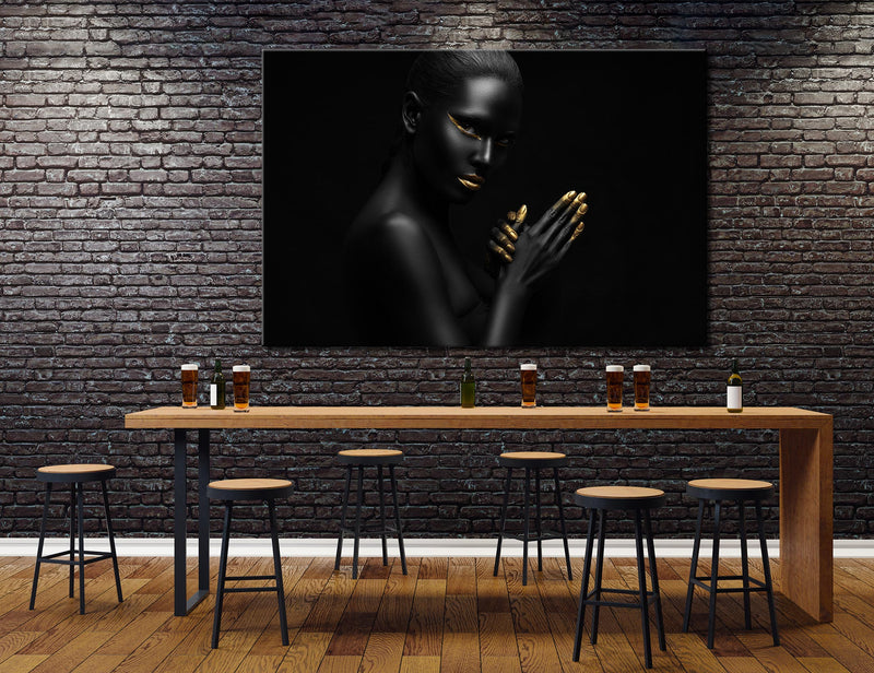 Black Art Canvas Print #2503