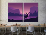 Deer Art Canvas Print #1126