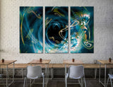 Turquoise Decor Canvas Print #1096