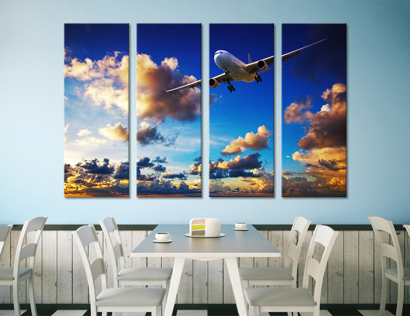 Airplane Sky Canvas Print #3810