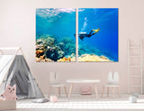 Diving Canvas Print #7254