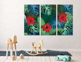 Palm Flowers Canvas Print #7519