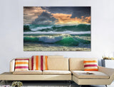 Storm at Sunset Canvas Print #7168