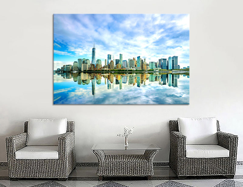 Lower Manhattan Canvas Print #9215