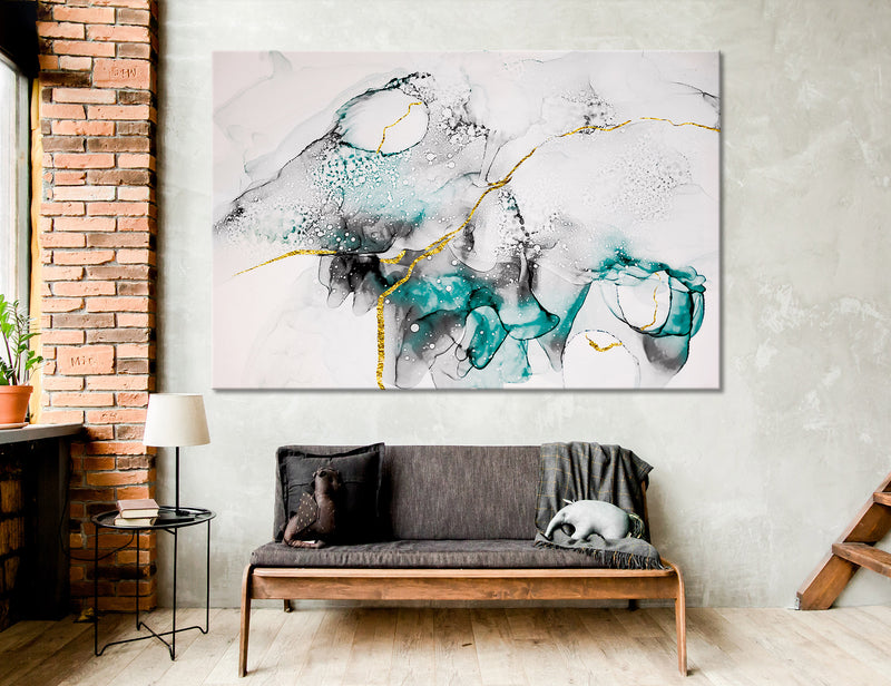 Blue Marble Canvas Print #1112