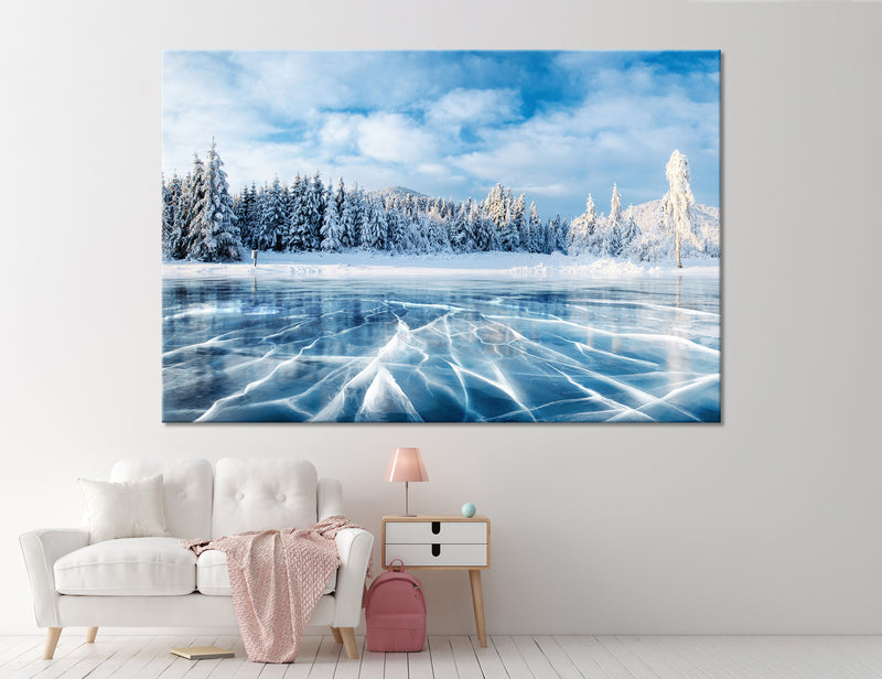 Winter Landscape Canvas Print #7023