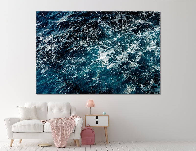 Black Waves Canvas Print #7047