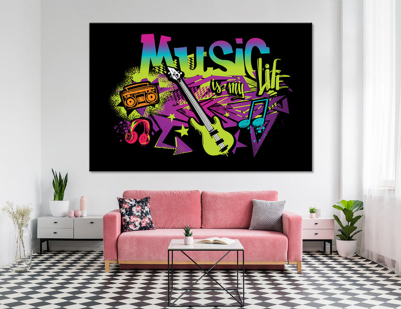 Music Rainbow Canvas Print #1304