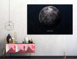 Moon in Darkness Canvas Print #6015