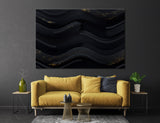 Black Abstract Canvas Print #1116