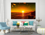 Sunset on the Sea Canvas Print #7181