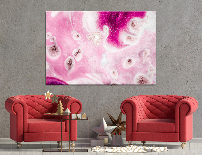 Crimson Abstract Canvas Print #1031