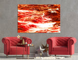 Red Waves Canvas Print #7005
