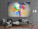 Multicolored Light Bulb Canvas Print #1091