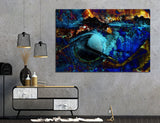 Blue Abstract Canvas Print #1084