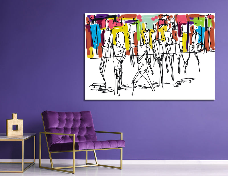 Exclusive Abstract Canvas Print #1078