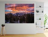 Sunset in the Mountains Canvas Print #7059