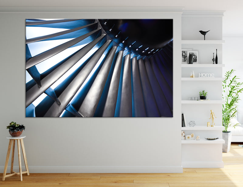 Aircraft Turbine Canvas Print #3795