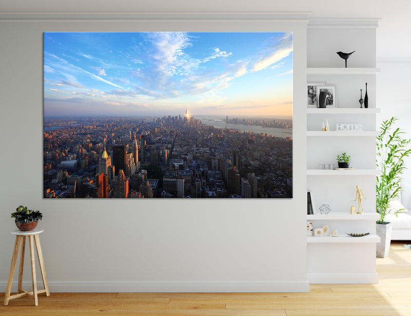 Manhattan at Sunset Canvas Print #9149