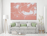Pink Abstract Canvas Print #1023