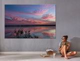 Sunset With Pink Clouds Canvas Print #7152