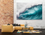 Turquoise Wave Canvas Print #7038