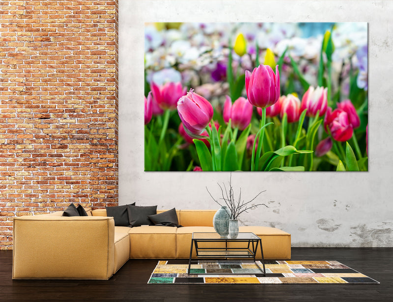 Tulip Field Canvas Print #7526